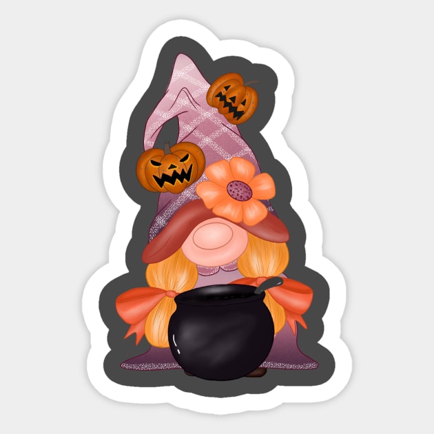 Cute halloween witch - matching Sticker by Babyborn